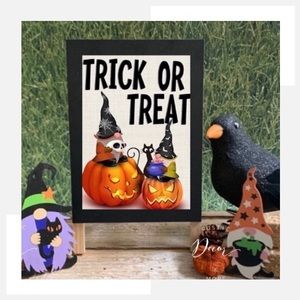 Halloween  Mini Wood Gnomes Assorted 7 Piece Set